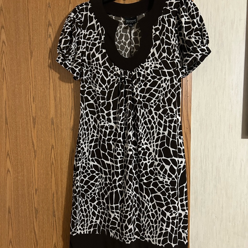 Enfocus Studio Giraffe Print Dress